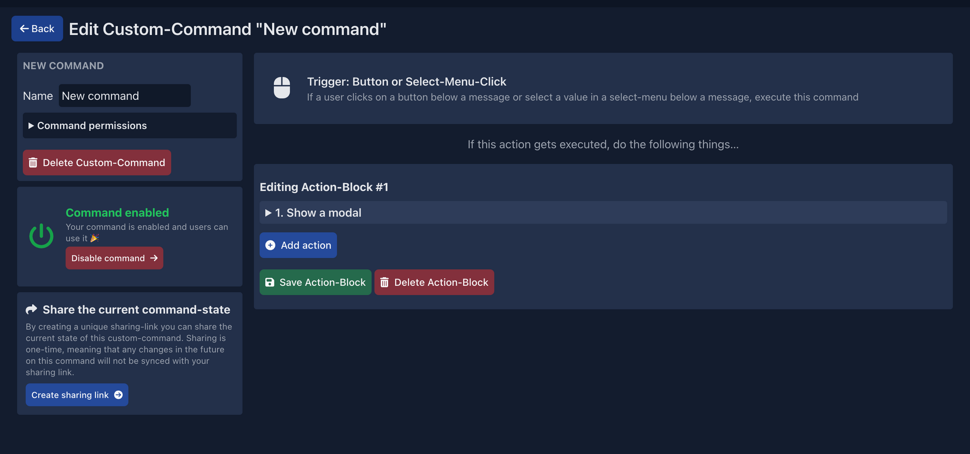 New: Custom-Command-Elements