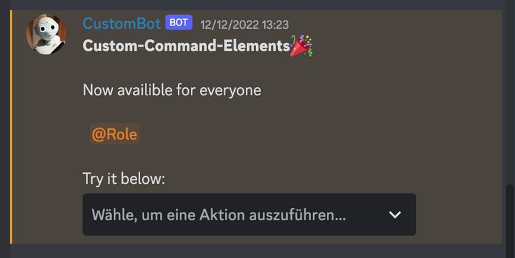 New: Custom-Command-Elements